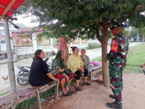 Babinsa Ingatkan Warga Waspada Pencurian Saat Musim Panen