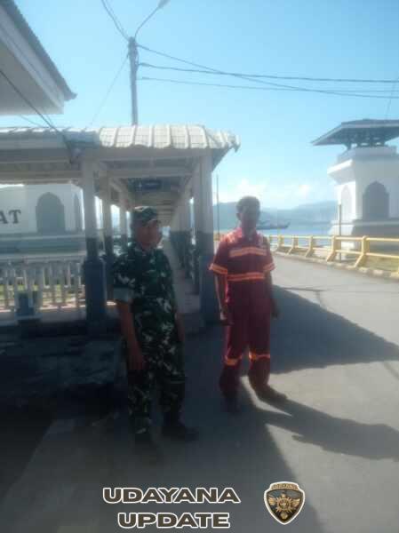 Koramil 1628-04/Poto Tano Laksanakan PAM, Situasi Pelabuhan Terpantau Aman