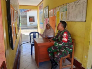 Babinsa Belo Gelar Patroli Wilayah dan Komsos, Jaga Kamtibmas Tetap Kondusif Serda Lalu Tunjung