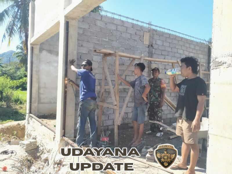Babinsa Desa Rempe Dampingi Pembangunan Koperasi Merah Putih di Wilayah Binaan