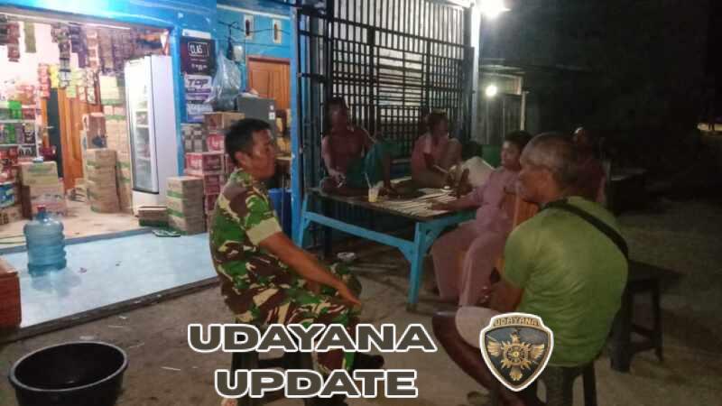 Patroli Malam Koramil Poto Tano, Jaga Keamanan dan Ketertiban Wilayah