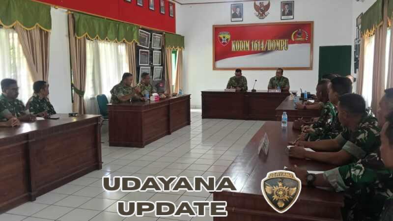 Tim Audit Kinerja Itdam IX/Udayana Laksanakan Wasrik di Kodim 1614/Dompu