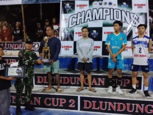 Danramil Nusa Penida Dampingi Bupati Klungkung Tutup Turnamen Dlundungan Cup II