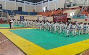 Bangkitkan Semangat Atlet Muda, Danramil Tabanan Hadiri Pembukaan Karate Bupati Cup II 2026