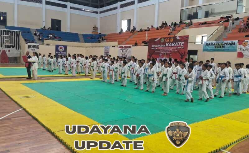 Bangkitkan Semangat Atlet Muda, Danramil Tabanan Hadiri Pembukaan Karate Bupati Cup II 2026