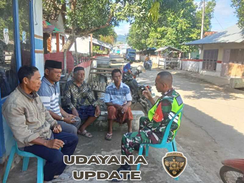 Komsos Teritorial Babinsa Donggo Pererat Hubungan dengan Warga Binaan di Empat Desa