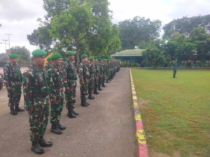 Kodim 1614/Dompu Gelar Upacara 17-an April 2026, Perkuat Disiplin Prajurit