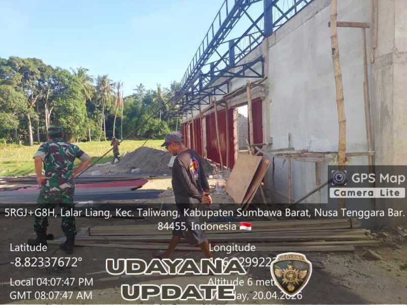 Kasdim 1628/Sumbawa Barat Laksanakan Pengecekan KDKMP di Desa Lalar Liang