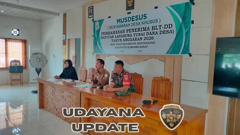 Warga Desa Tongo Terima Bantuan Pangan, Babinsa Pastikan Penyaluran Tepat Sasaran
