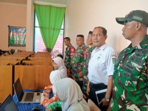 Dandim 1608/Bima Dukung Kelancaran Uji TKA di Kecamatan Raba