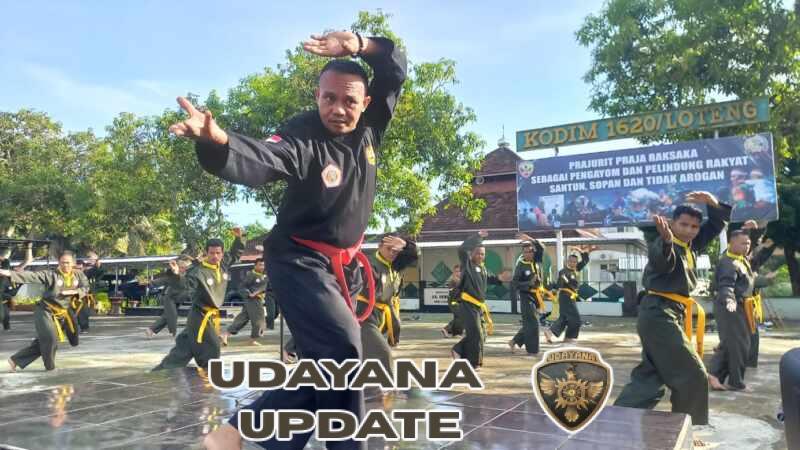 Melalui Pencak Silat Militer, Kodim 1620/Loteng Asah Kemampuan Prajurit Close Combat