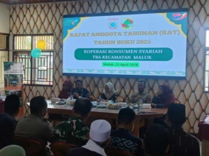 Danramil 1628-02/Sekongkang Hadiri RAT Koperasi Syariah TBA Maluk, Dukung Ekonomi Kerakyatan