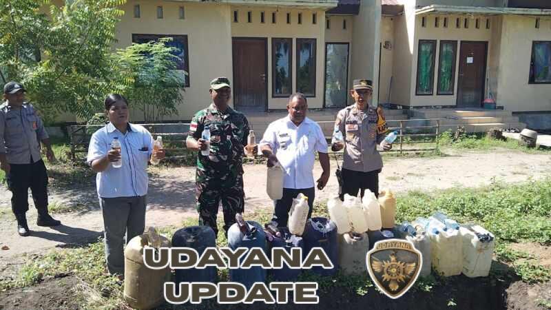 Babinsa dan Danramil Pantar Ikut Kegiatan Pembakaran Barang Bukti