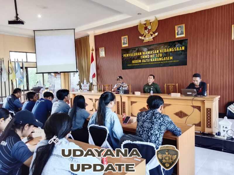 Satgas TMMD ke – 128 Kodim 1623/Karangasem gelar penyuluhan sosialisasikan wasbang kepada Masyarakat