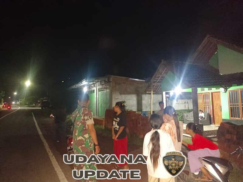 Patroli Malam Koramil 1628-04/Poto Tano Jaga Stabilitas Keamanan Wilayah