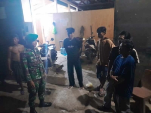Serda Saidin Laksanakan Patroli Rutin Malam di Wilayah Binaan Sekongkang