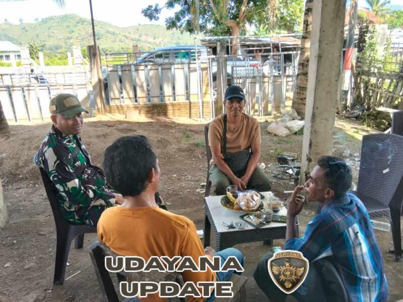 Komsos Babinsa di Dusun Restu, Perkuat Dukungan Pembangunan Desa