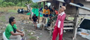 Komsos Babinsa di Dusun Pancasila, Petani Diajak Lebih Waspada
