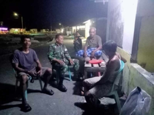 Patroli Malam Koramil 1628-04/Poto Tano, Situasi Wilayah Aman dan Kondusif