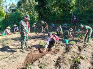 Kegiatan Non Fisik TMMD ke 128 tahun 2026 Kodim 1623/Karangasem melaksanakan  kegiatan RTLH di Banjar Dinas Putung,Desa Pempatan.