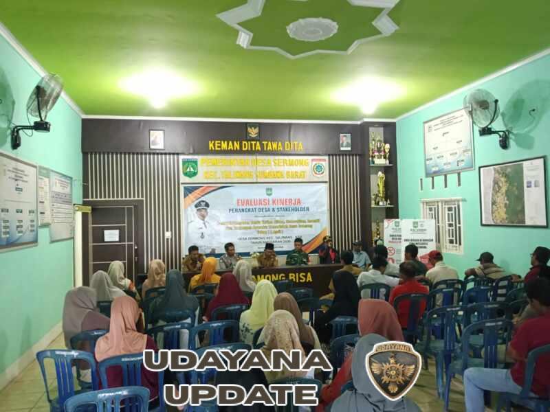 Rapat Evaluasi Pemerintahan Desa Sermong, Babinsa Dukung Peningkatan Kinerja Aparatur Desa