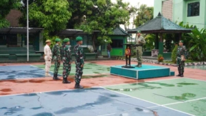 Letkol Sidik Pramono Jadi Irup, Kodim Klungkung Gelar Upacara Bendera Hari Senin