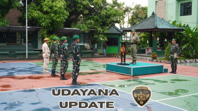 Letkol Sidik Pramono Jadi Irup, Kodim Klungkung Gelar Upacara Bendera Hari Senin