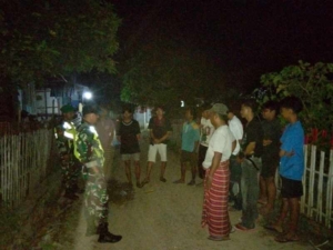 Situasi Wilayah Desa Sari dan Sekitarnya Aman Selama Patroli Malam