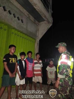 Kegiatan Kongkow dan Ronda Malam Babinsa Berjalan Aman dan Lancar