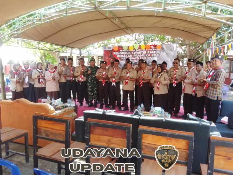 Pelda Sudirman Wakili Koramil, Dukung Lahirnya Pengurus Pramuka Kecamatan Kilo