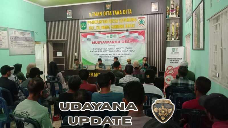 Serda Ruslin Dampingi Rapat PAW BPD di Desa Sermong Taliwang