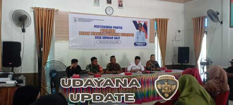Sinergi TNI dan Pemerintah Desa, Musyawarah BPD Seminar Salit Digelar