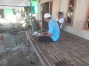 Babinsa Desa Tebo Intensifkan Komsos dan Monitoring Wilayah Binaan