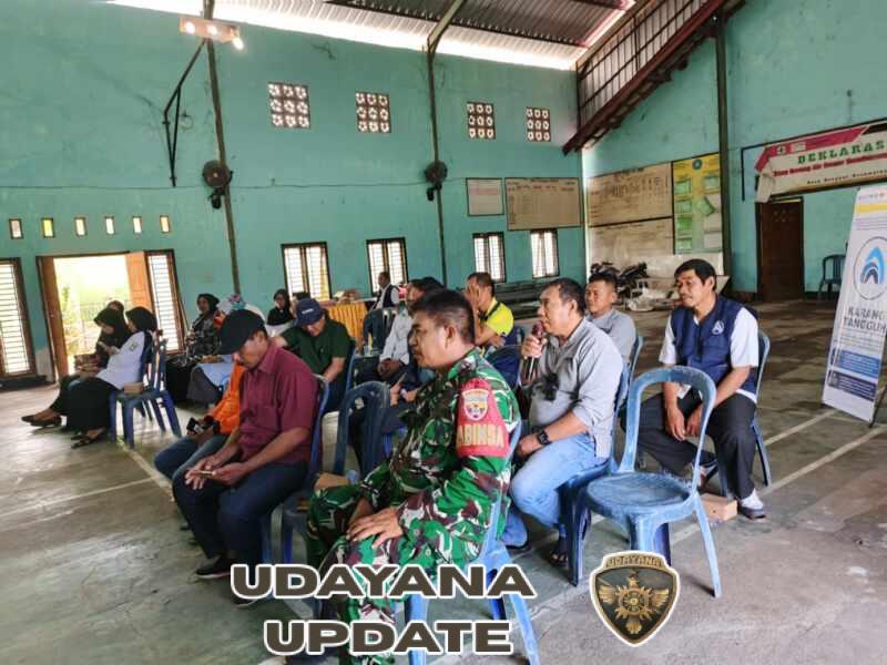 Guyub Rukun di Songkar, Babinsa dan Warga Kompak Susun Rencana Kontijensi
