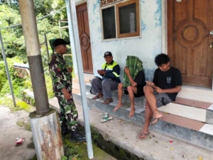 Babinsa Desa Goa Gencarkan Patroli dan Komsos Jaga Keamanan Wilayah