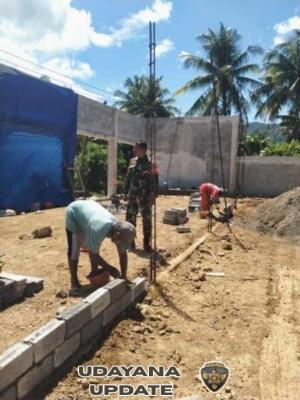 Babinsa Desa Rempe Dampingi Pembangunan Koperasi Merah Putih di Wilayah Binaan