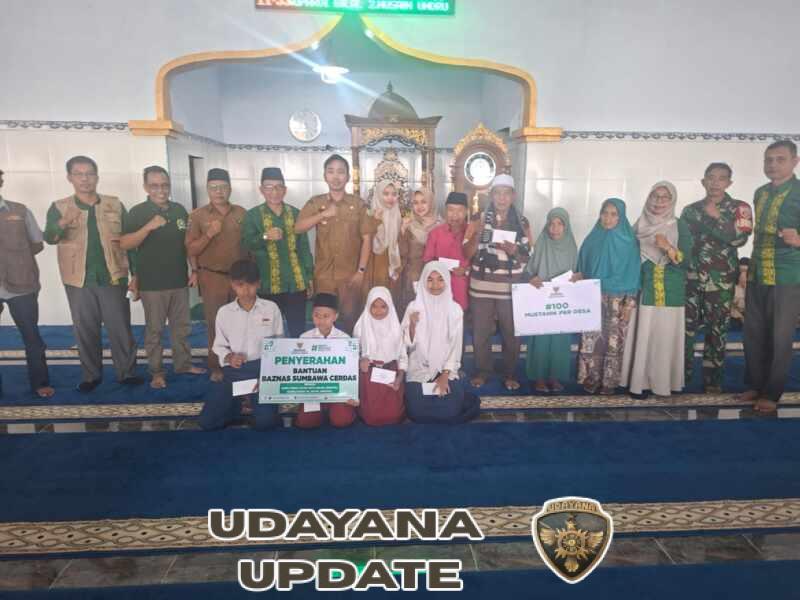 Babinsa Desa Lebangkar Amankan dan Dampingi Penyaluran Dana Baznas