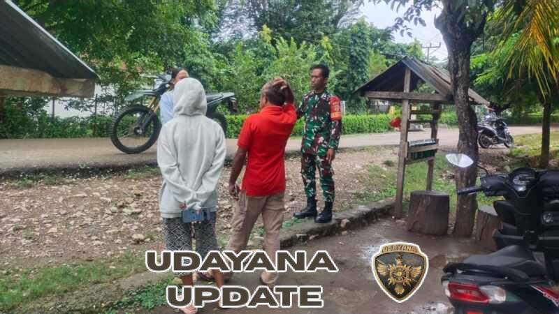 Babinsa Koramil 1618-05/Biut Jalin Interaksi Positif Bersama Warga Hauteas