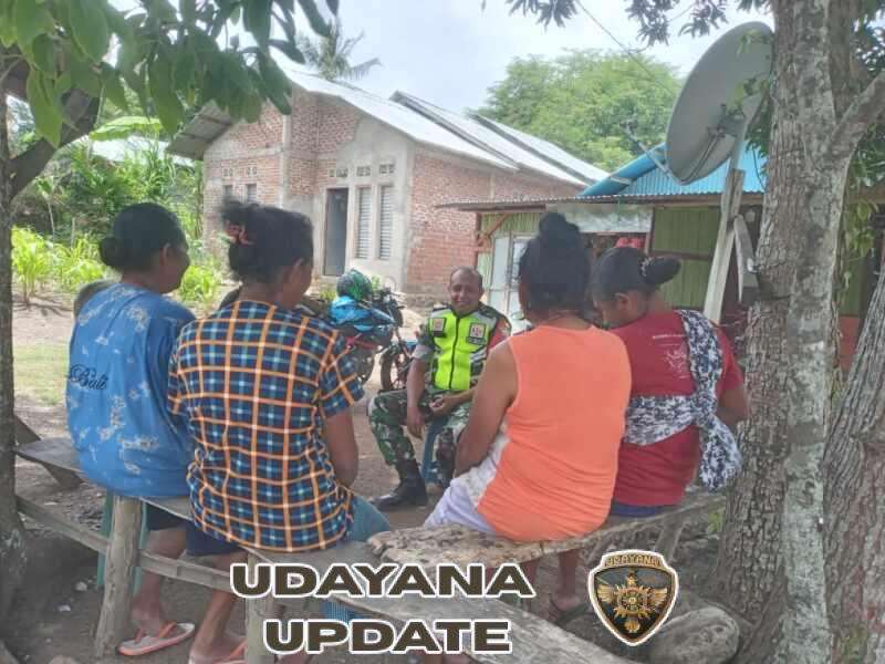 Babinsa Koramil 1618-05/Biut Gencarkan Sosialisasi Hidup Bersih dan Sehat