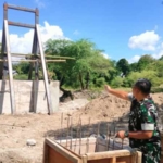 Dandim 1618/TTU Tinjau Langsung Progres Jembatan Garuda di Desa Kiuola