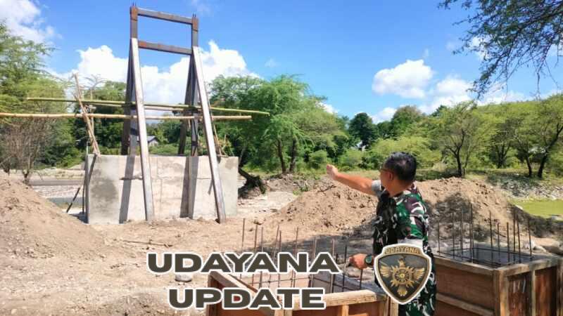 Dandim 1618/TTU Tinjau Langsung Progres Jembatan Garuda di Desa Kiuola