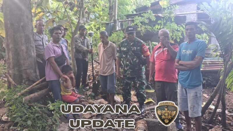 Babinsa Koramil 05/Waingapu Dampingi Pengukuran Ulang Batas Tanah Warga di Mbatakapidu