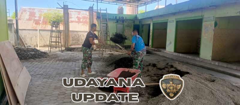 TMMD Ke-128 Bangun Tiang Bak Air Masjid di Suralaga