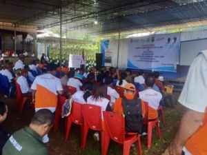 Danramil Lembor Hadiri Deklarasi Kecamatan ODF dan Penyerahan Sarana Air Minum di Ponto Ara