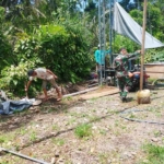 Pembangunan sumur bor oleh Satgas TMMD Ke-128 Kodim 1623/Karangasem mencapai 95 persen.