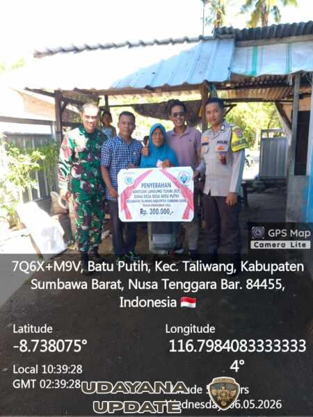Babinsa Koramil 1628-01/Taliwang Dampingi Penyaluran BLT-DD di Desa Batu Putih