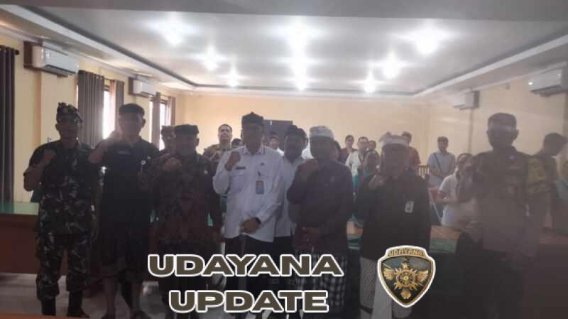 Pasiintel Kodim Klungkung Hadiri Rapat Pemantauan Perkembangan Politik Kabupaten Klungkung
