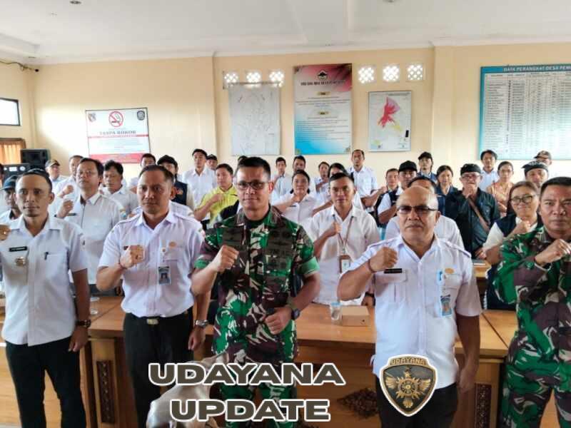 Tingkatkan kesadaran hukum Masyarakat Desa, Satgas TMMD ke – 128 Kodim 1623/Karangasem gelar penyuluhan hukum