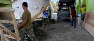 Material Bak Air Masjid Suralaga Mulai Berdatangan, TMMD Ke-128 Terus Berjalan