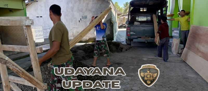 Material Bak Air Masjid Suralaga Mulai Berdatangan, TMMD Ke-128 Terus Berjalan